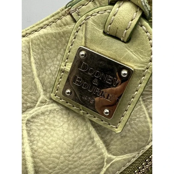 Vintage Dooney & Bourke Leather‎ Pistachio Green Hobo Shoulder Bag - Picture 4 of 9